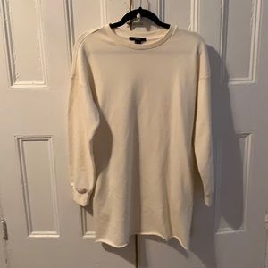 White tshirt sweater dress
